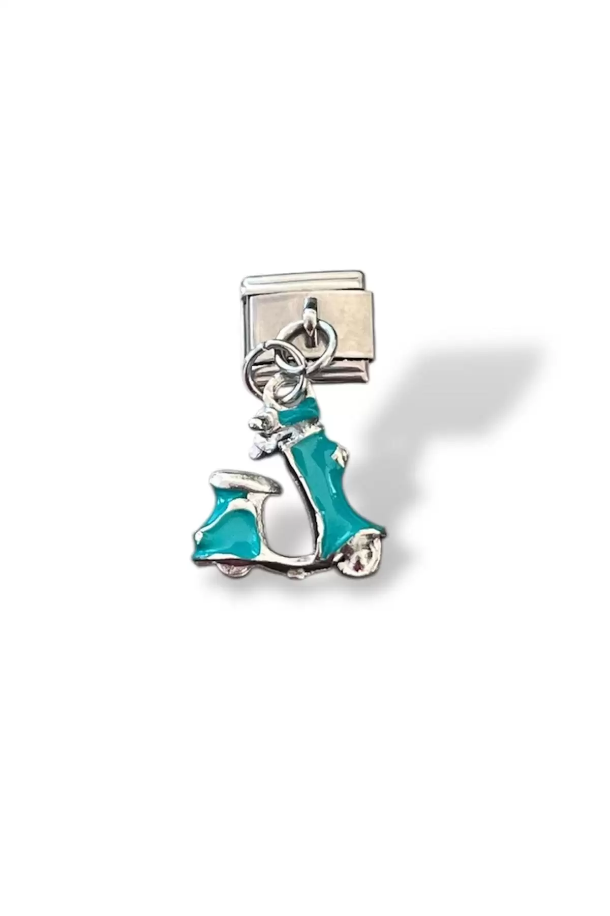 Gümüş Renk Motor Figürlü Çelik Nomination Charm (Tek)