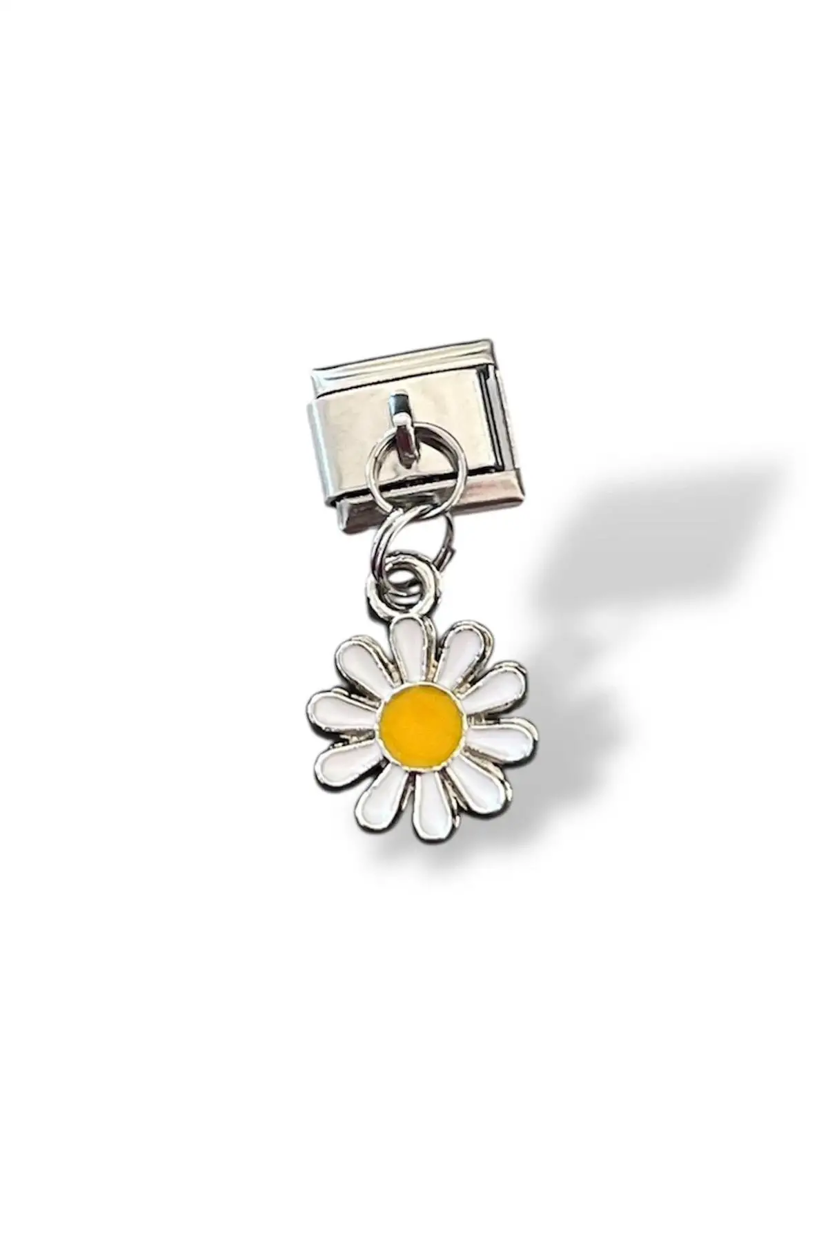 Gümüş Renk Papatya Figürlü Çelik Nomination Charm (Tek)