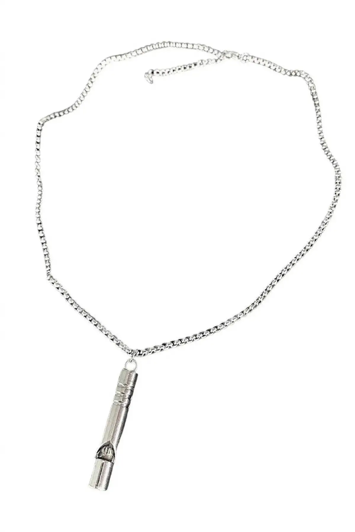 Hayatta Kalma ve Acil Yüksek Ses Çelik Düdük Deprem Kolyesi Kadın & Erkek