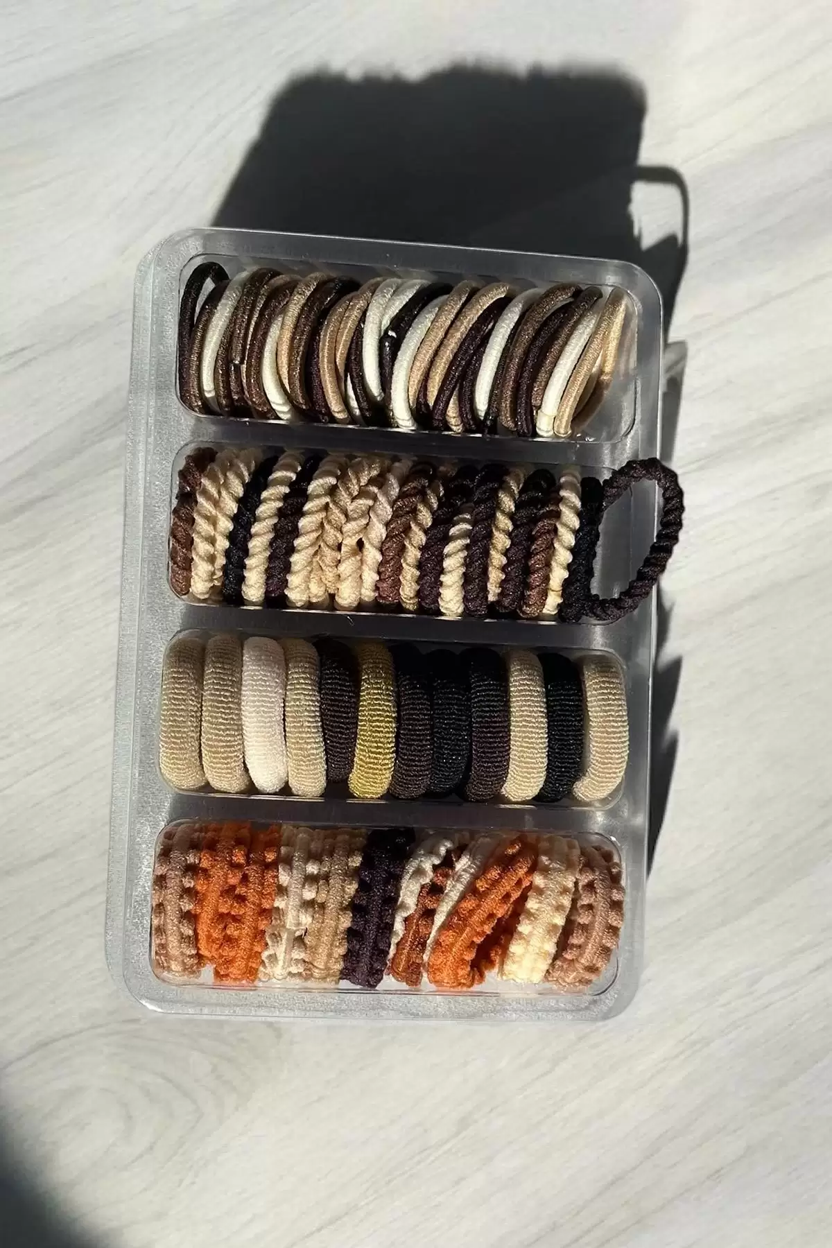 Kahverengi Lastik Toka Set