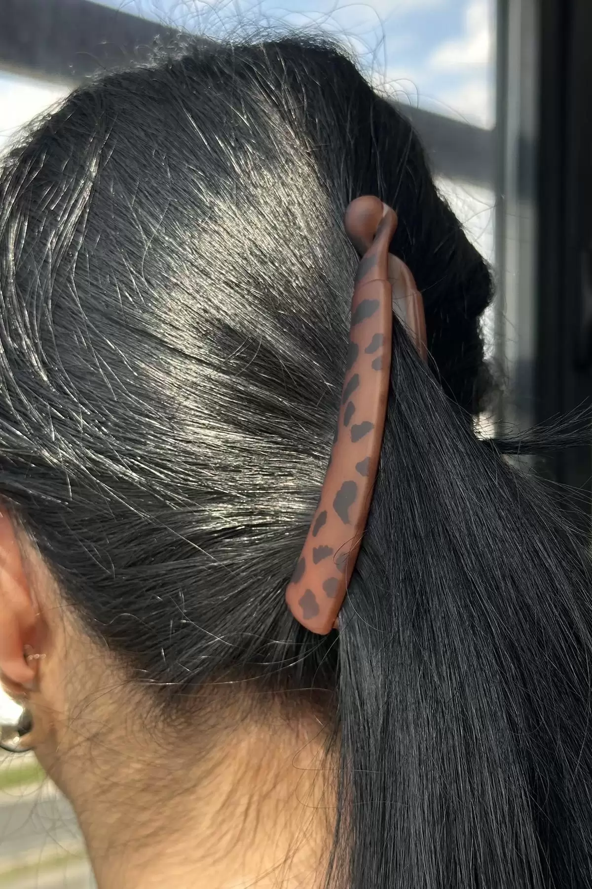 Kahverengi Leopar Desenli Muz Toka