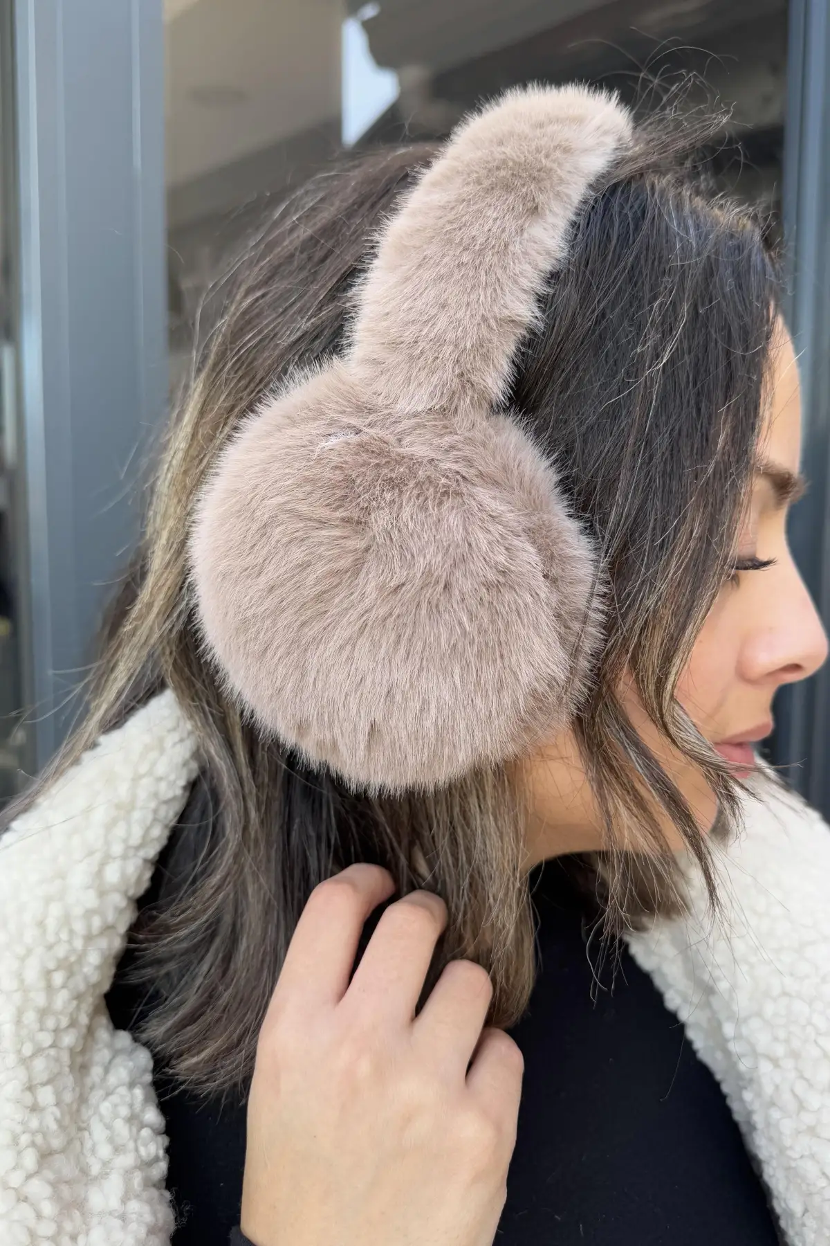 Kahverengi Peluş Kulaklık