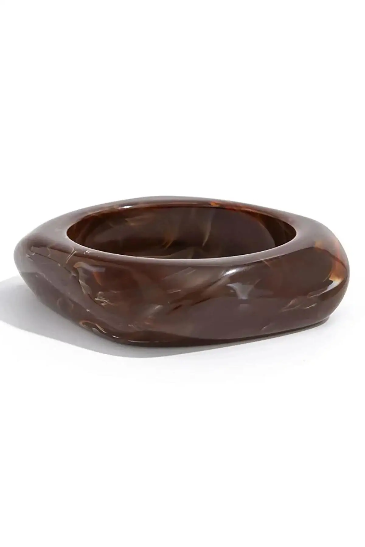 Kahverengi Renk Kemik Mika Bileklik