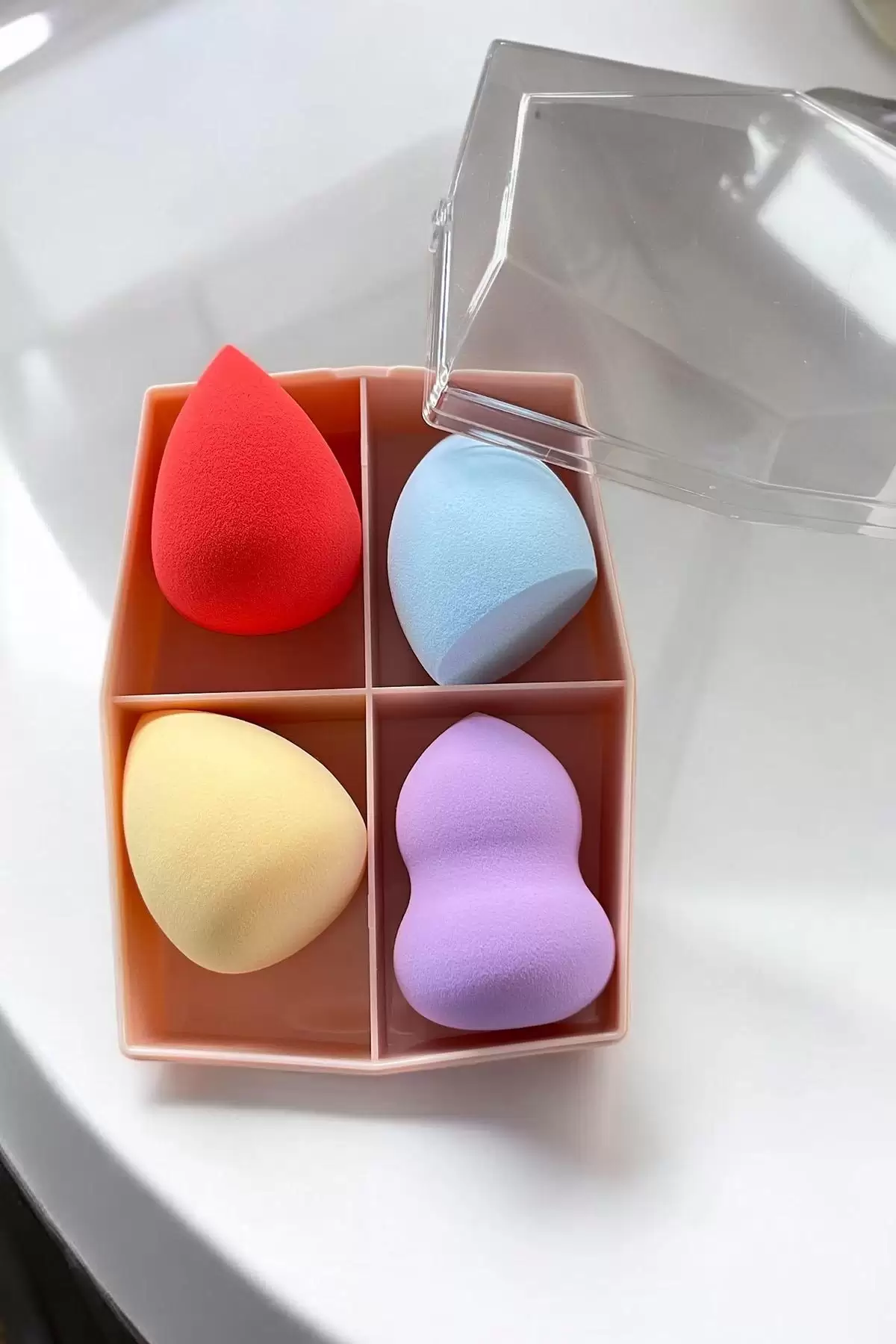 Karışık Renk 4lü Makyaj Süngeri Set