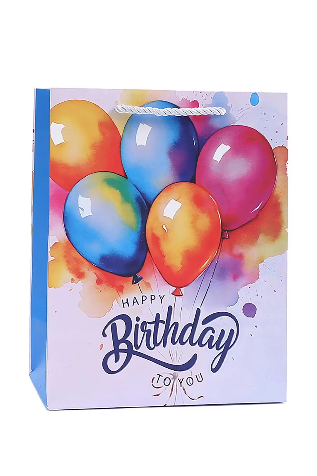 Karışık Renk Balon Figürlü Karton Çanta