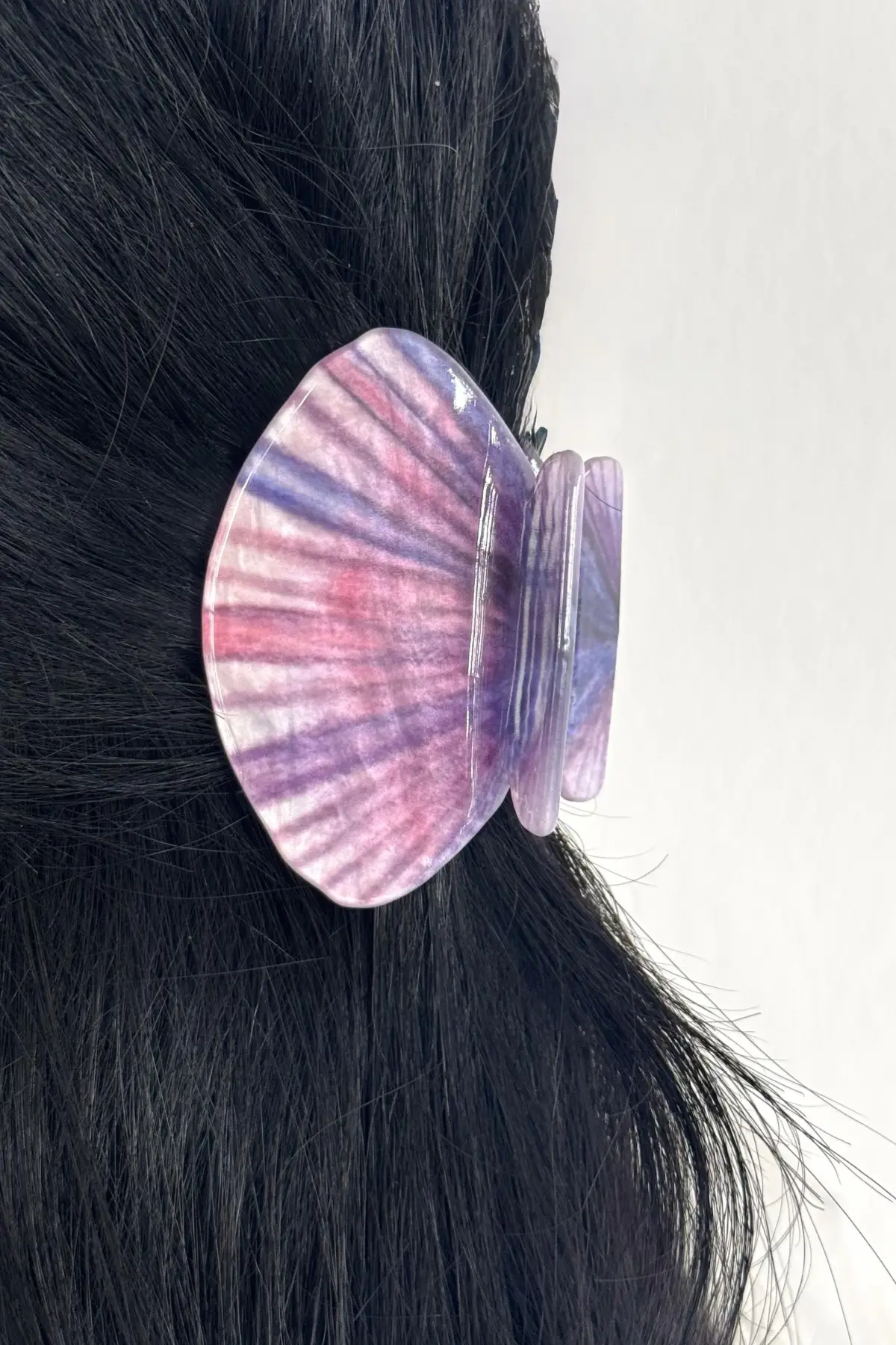 Karışık Renk Deniz Kabuğu Figürlü Kemik Mandal Toka