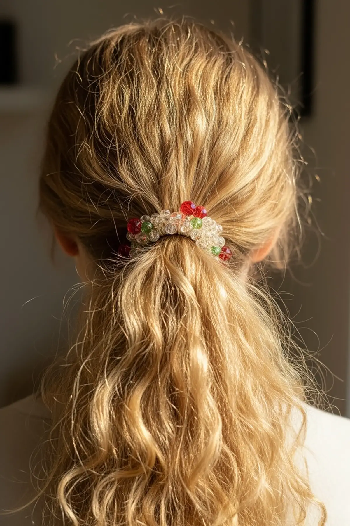 Karışık Renk Kiraz Figürlü Taşlı Lastik Toka