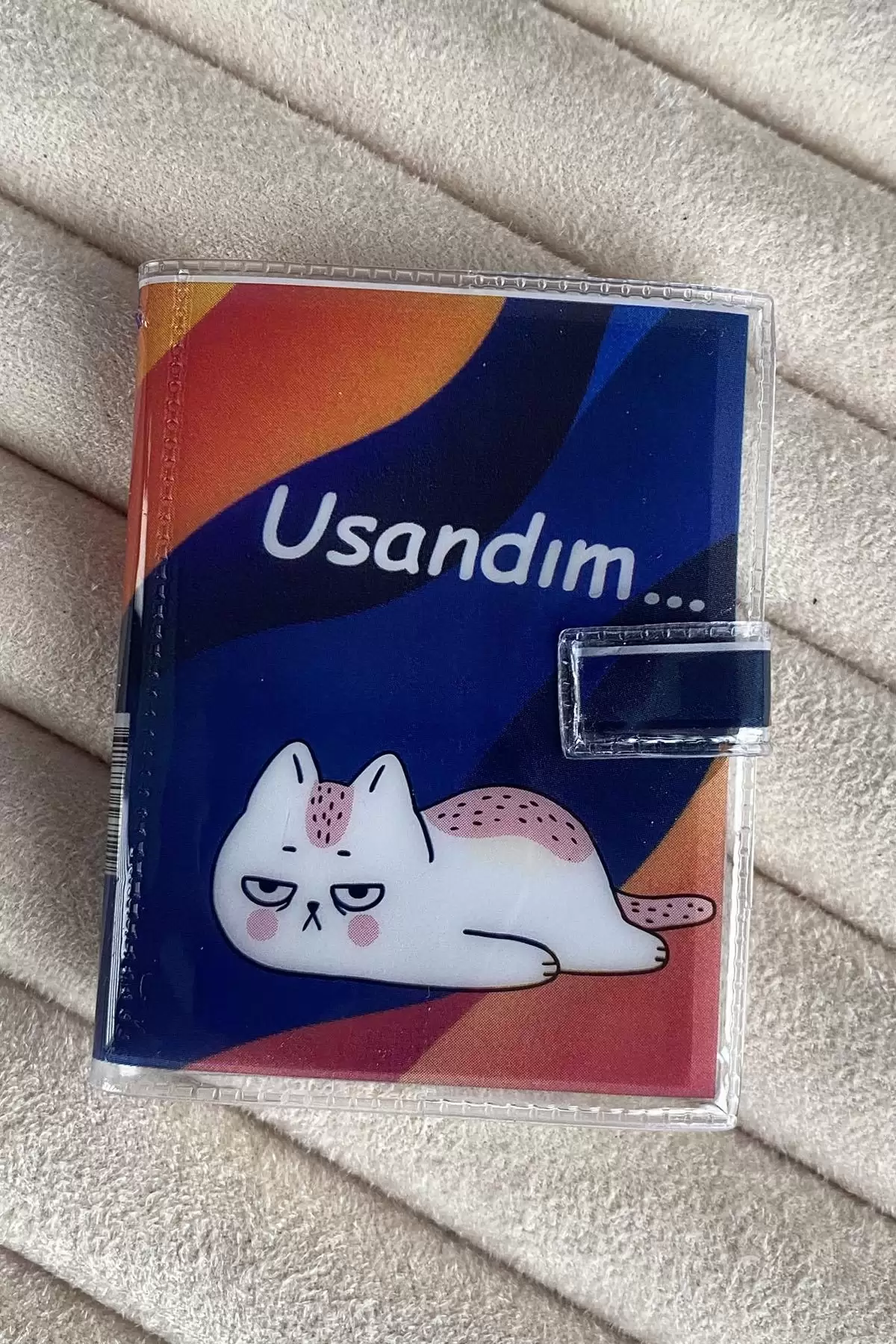 Karışık Renk Usandım Yazılı Mini Defter