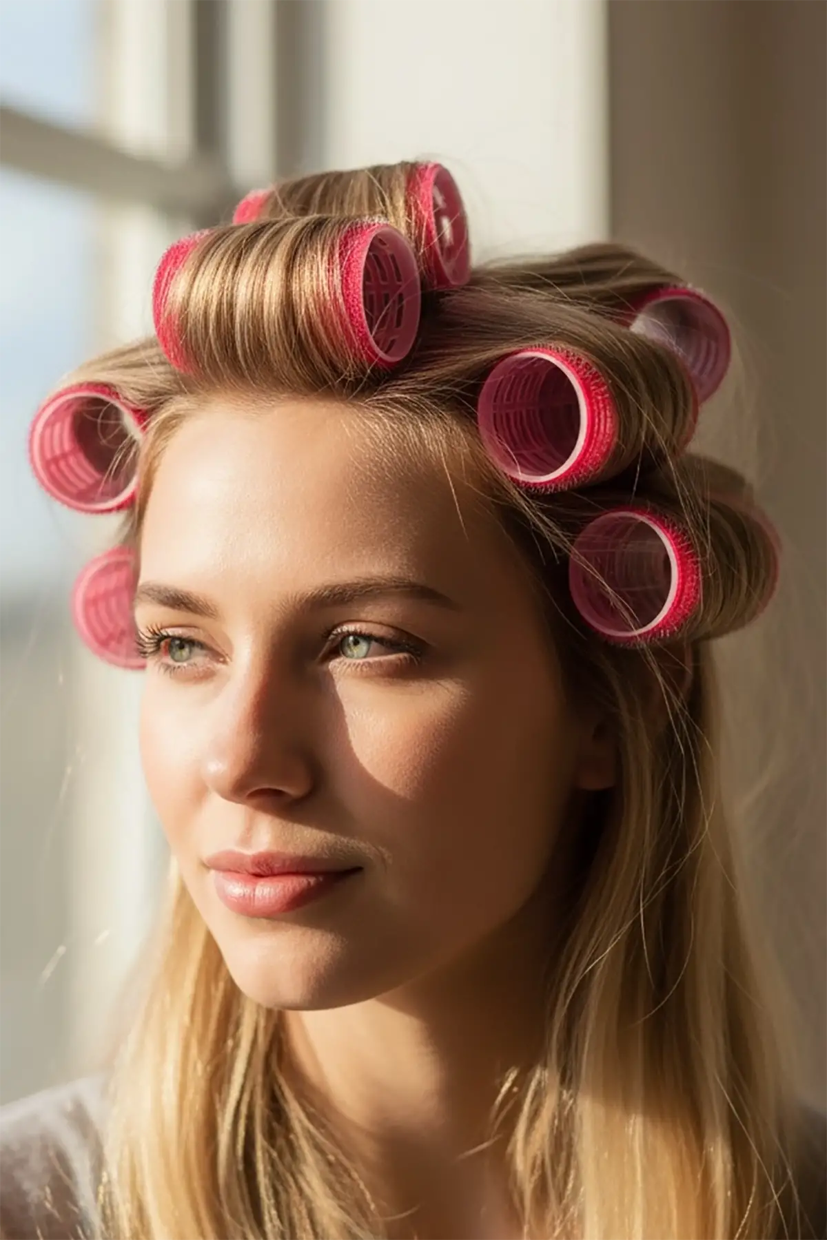 Kırmızı Renk 6lı Küçük Boy Bigudi Set