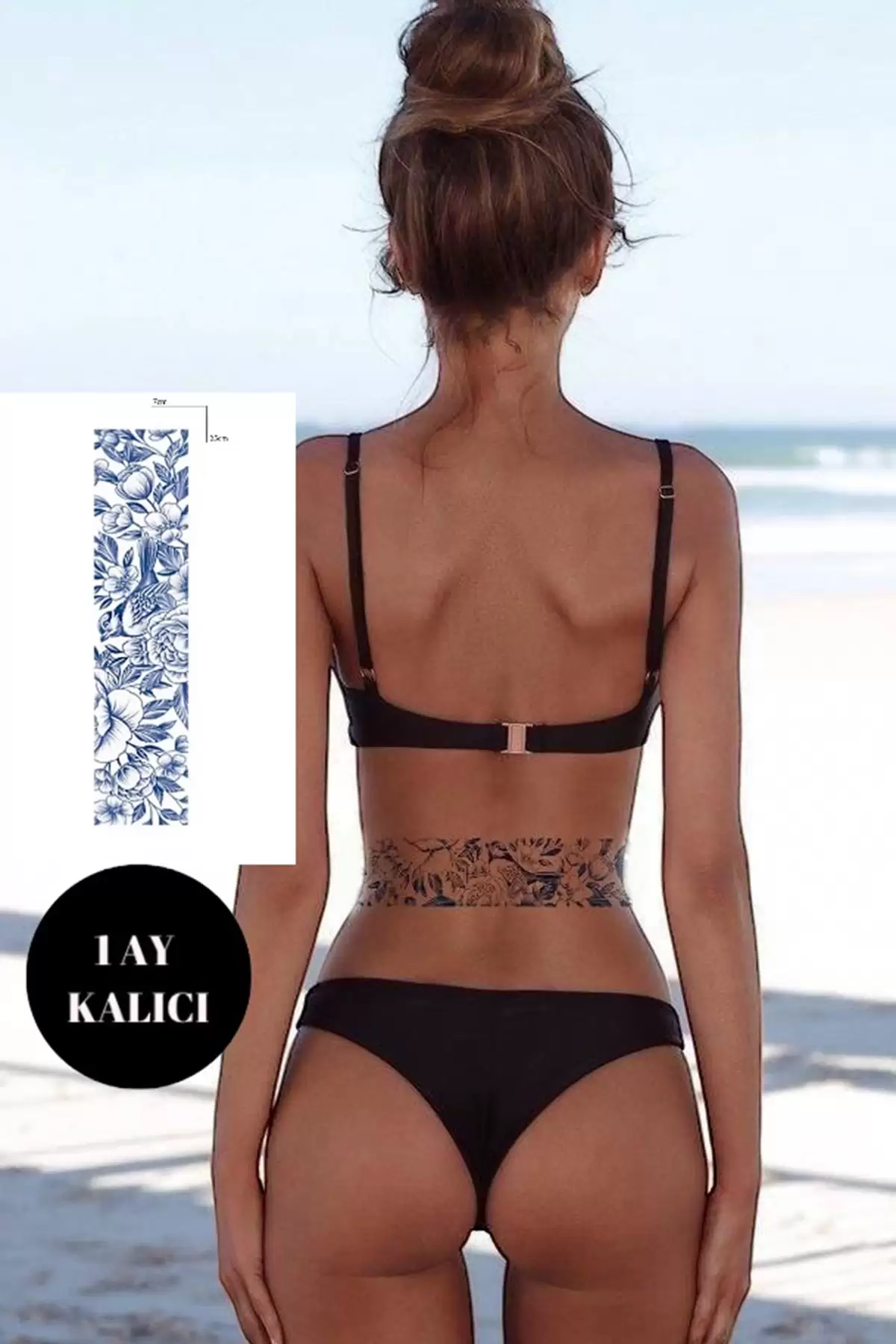 Kuş Figürlü 12 Saat Sonra Kararan Geçici Dövme Tattoo