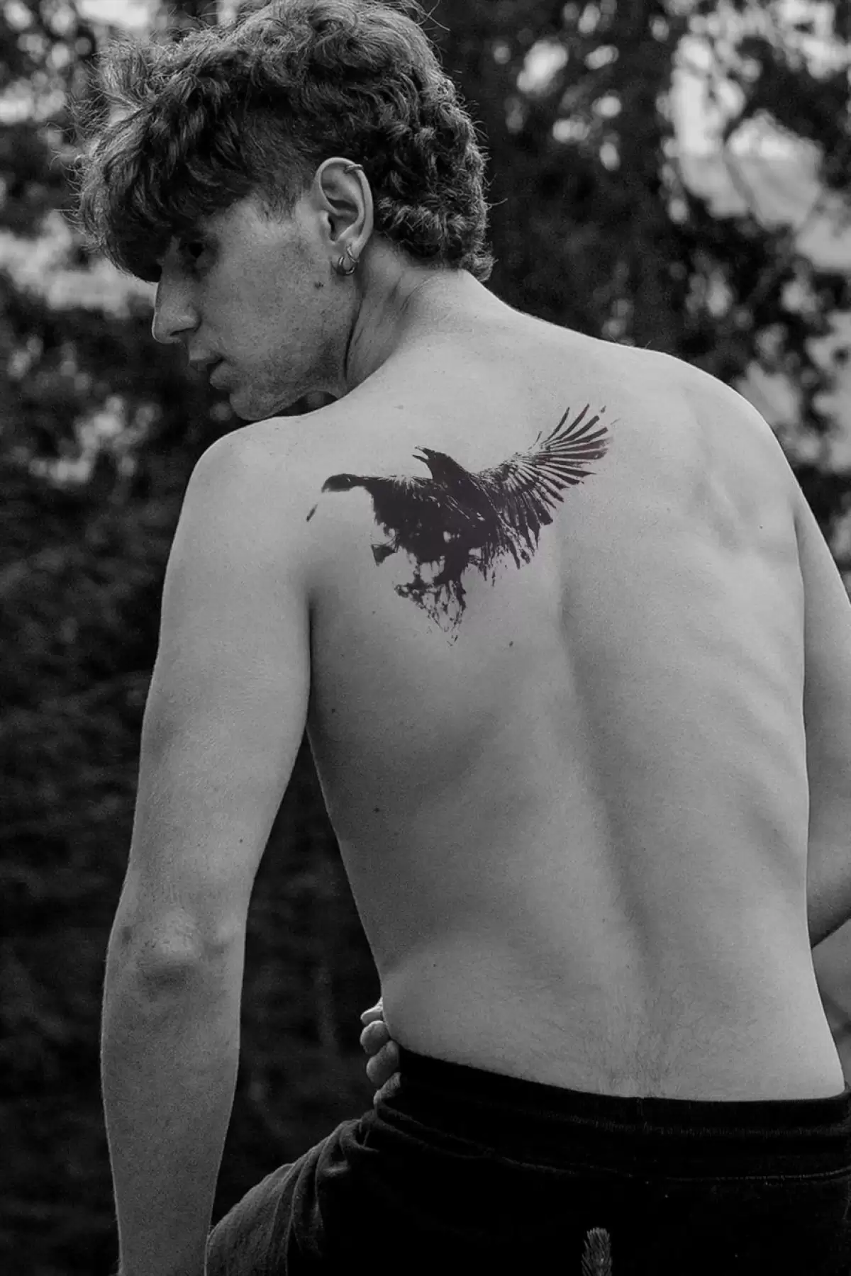 Kuş Karga Geçici Dövme Tattoo