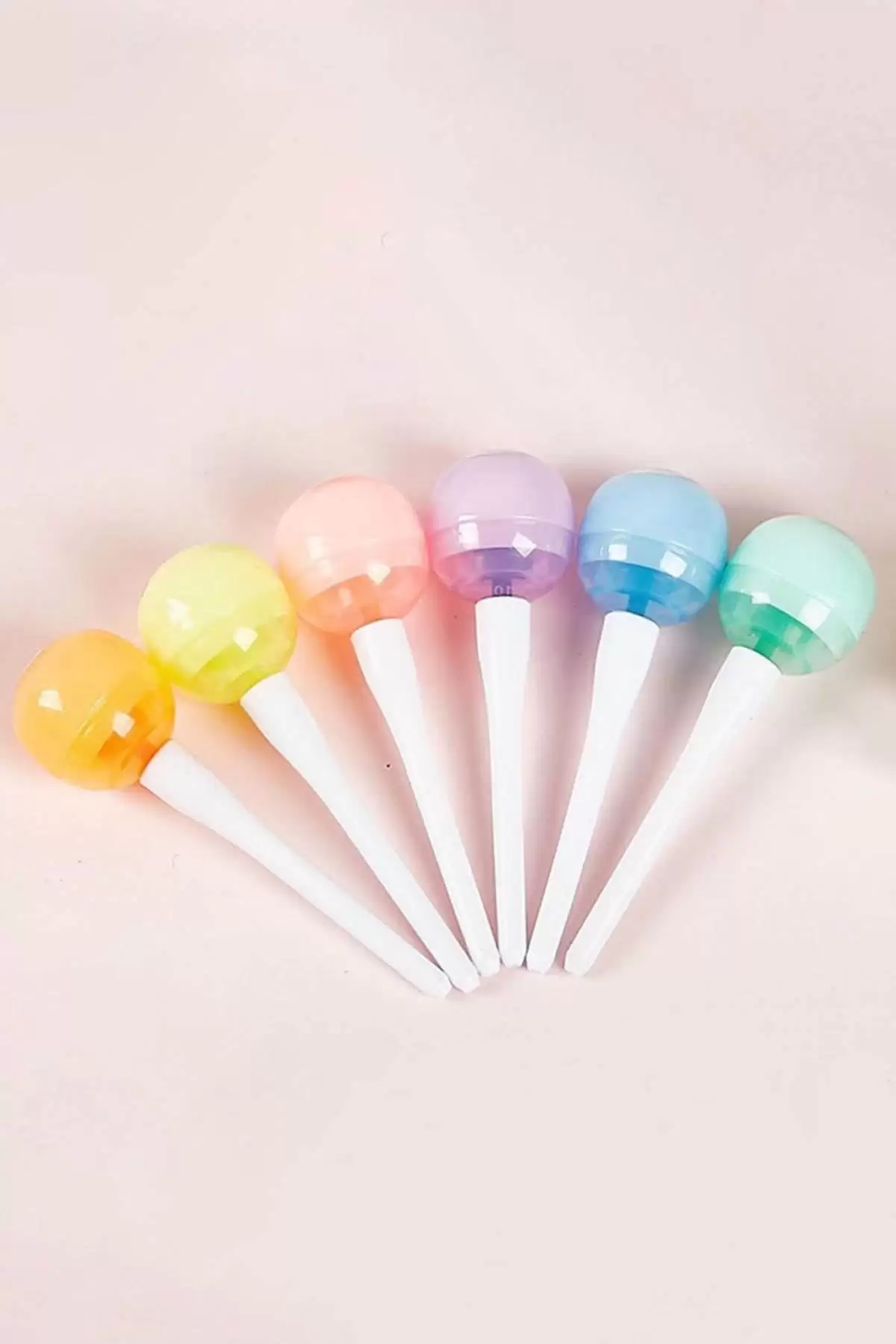 Lolipop Figürlü 6lı Fosforlu Kalem Set