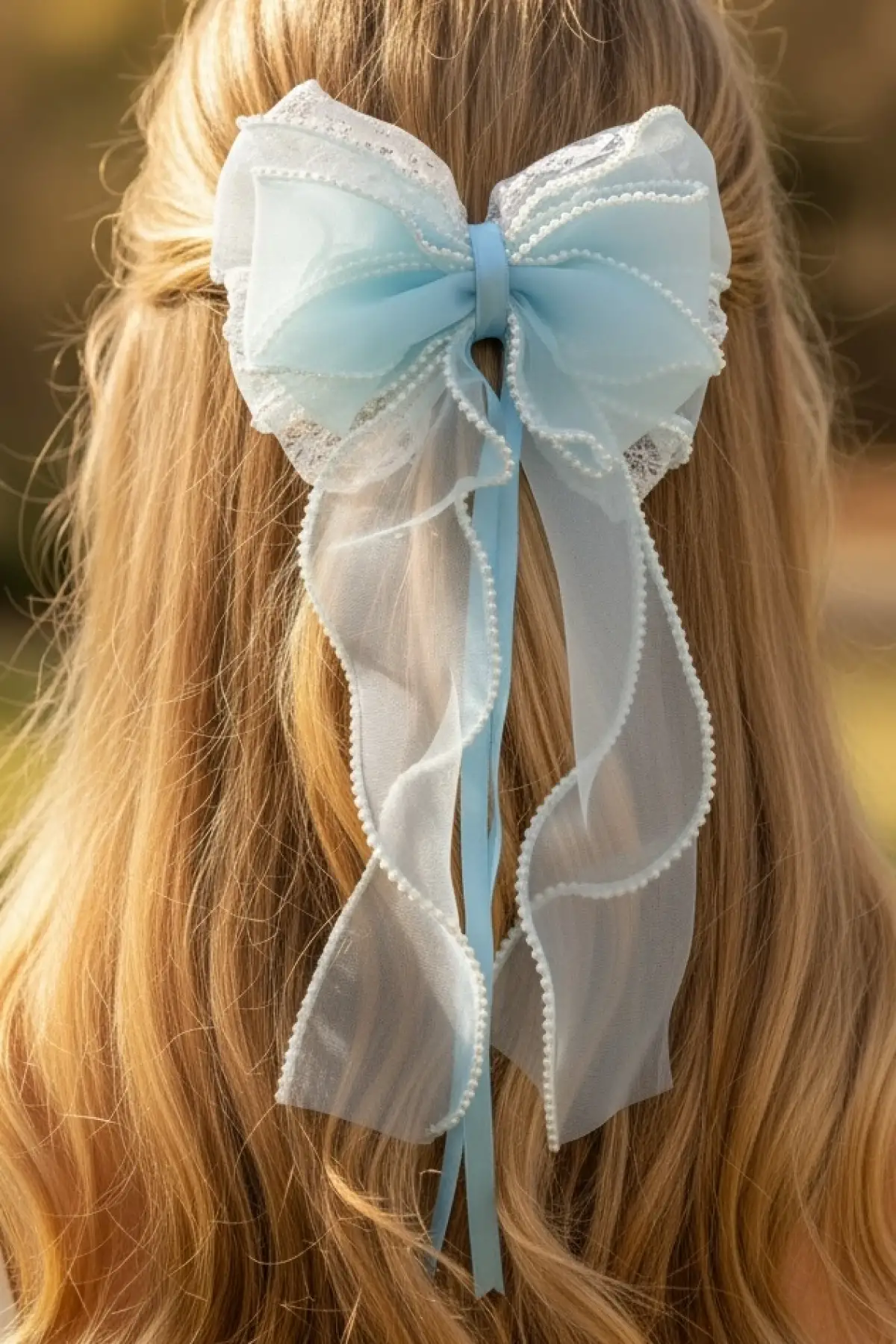 Mavi Renk Kurdele Figürlü Otomat Toka