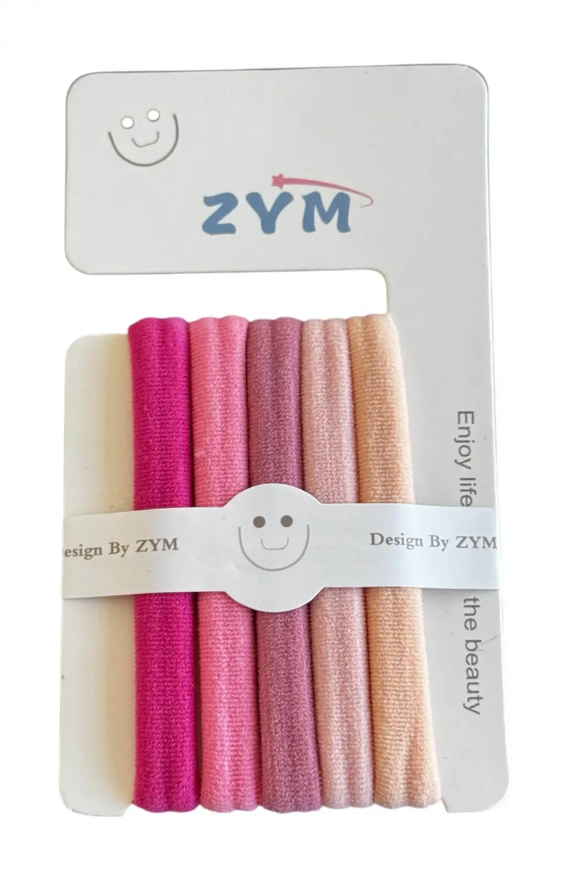 Pembe Renk 5li Lastik Toka Set