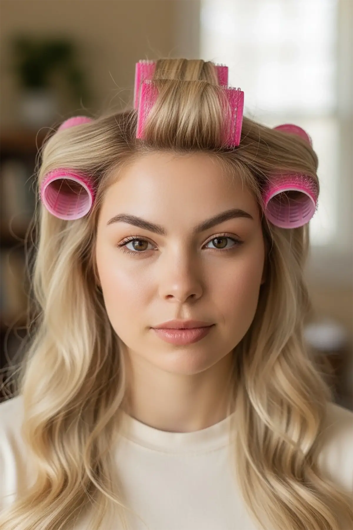 Pembe Renk 6lı Küçük Boy Bigudi Set