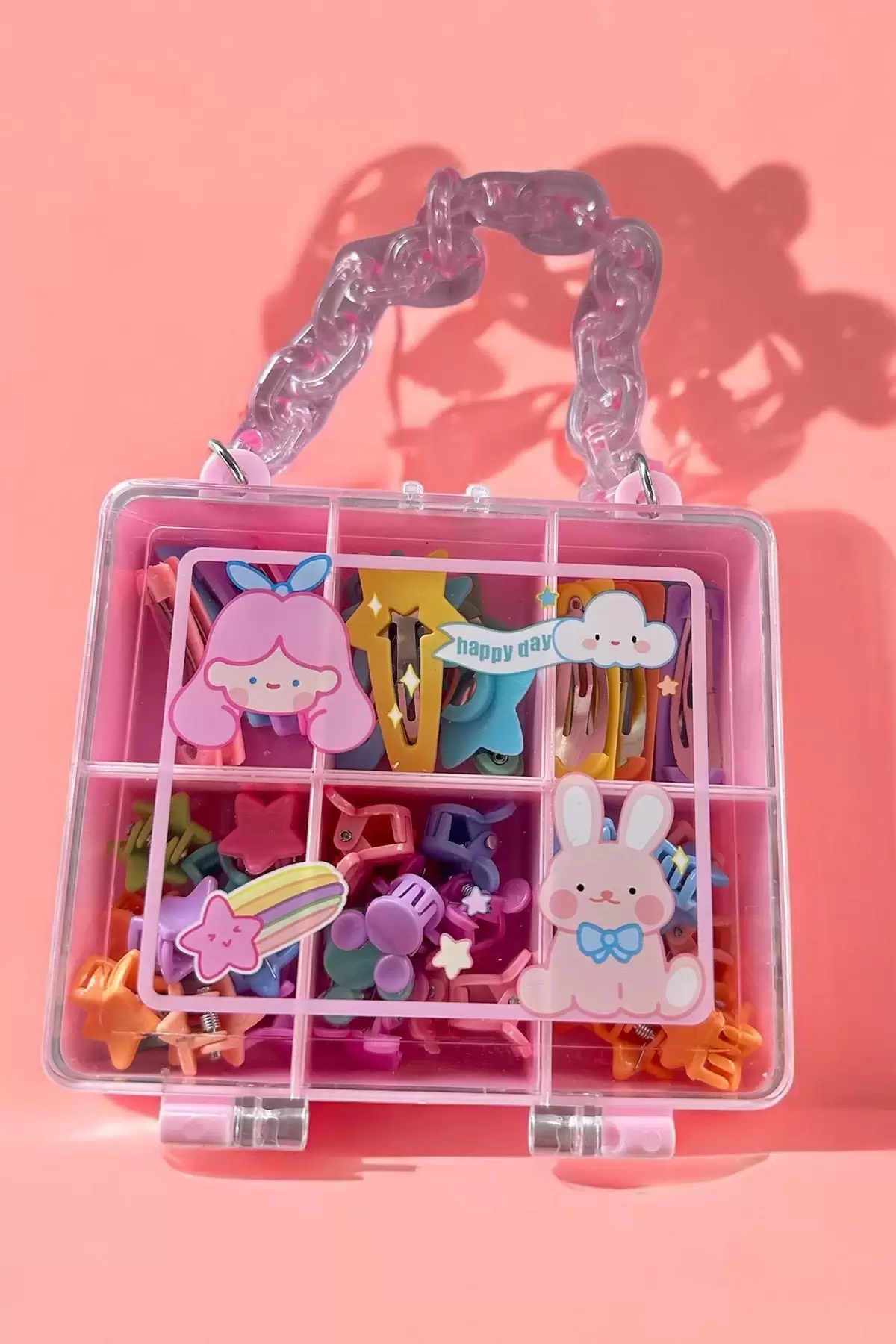 Pembe Renk Çocuk Toka Set