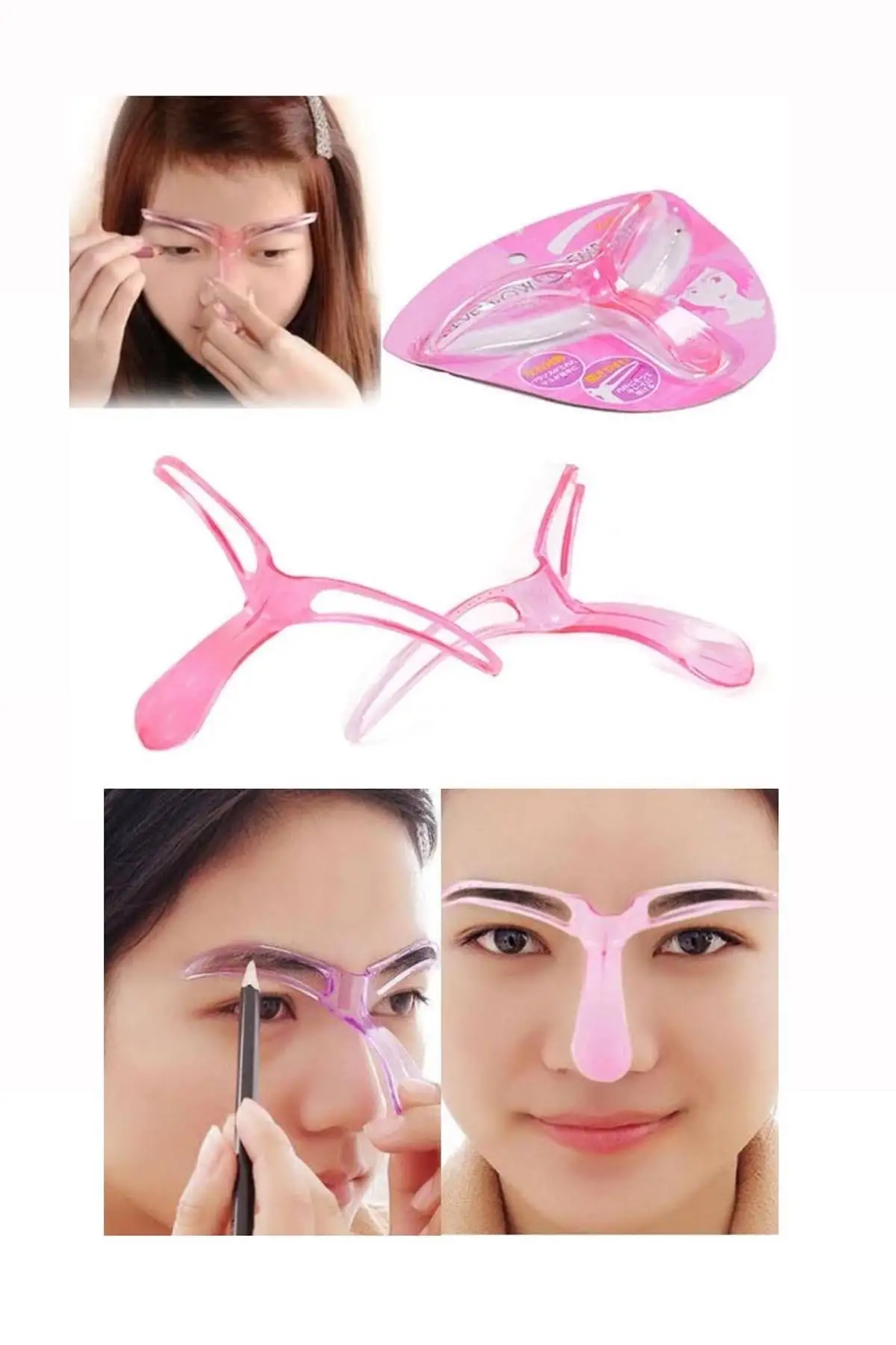 Pembe Renk Kaş Şekillendirme Aparatı