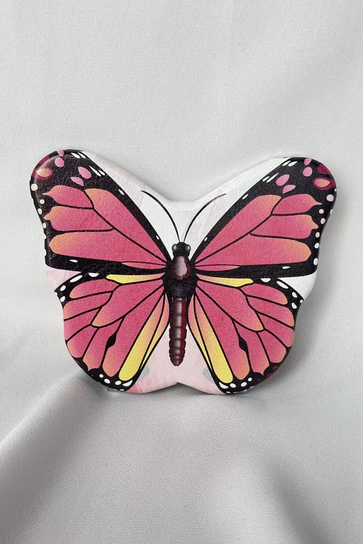 Pembe Renk Kelebek Figürlü Cep Aynası