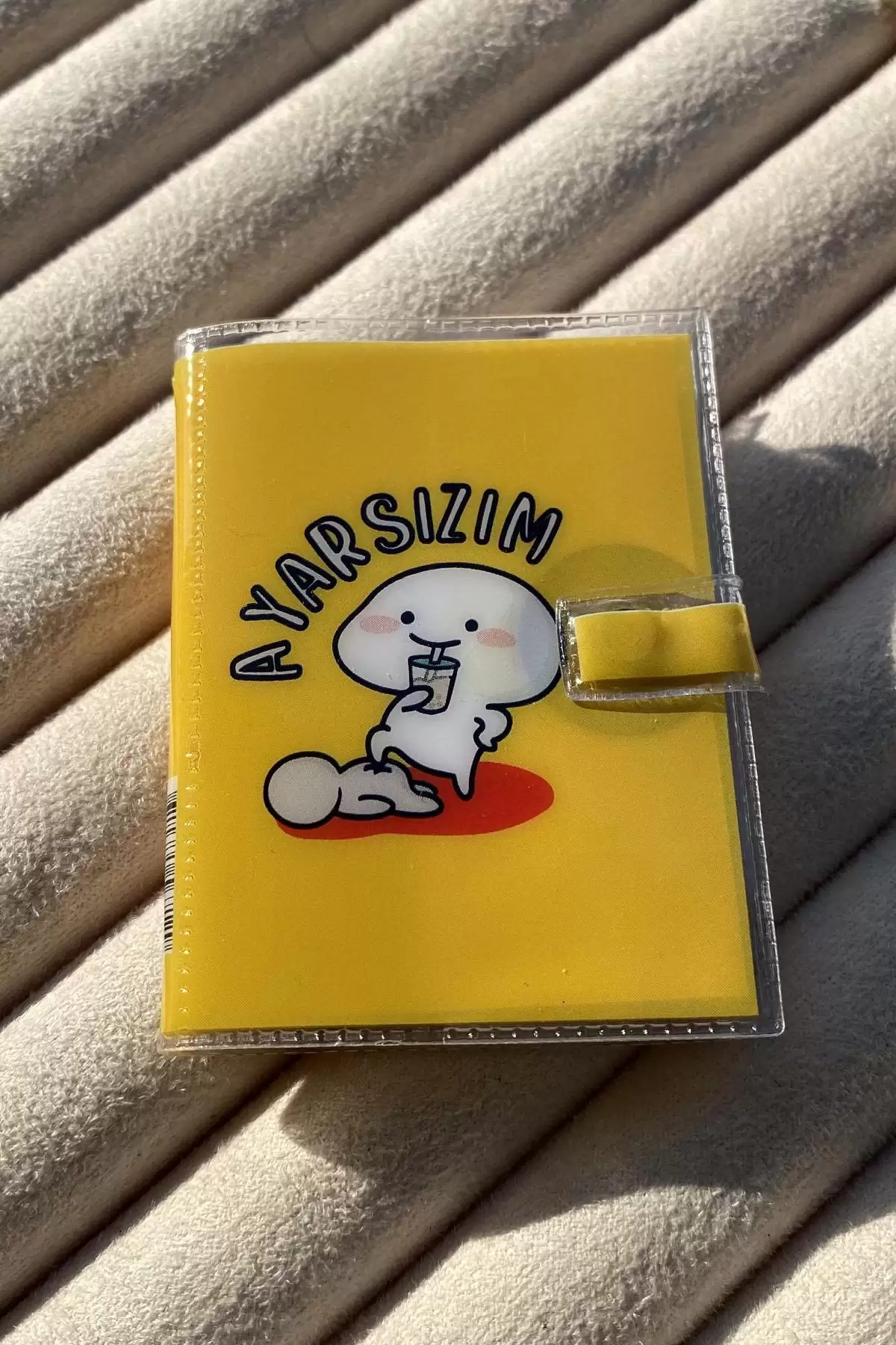 Sarı Renk Ayarsızım Yazılı Mini Defter