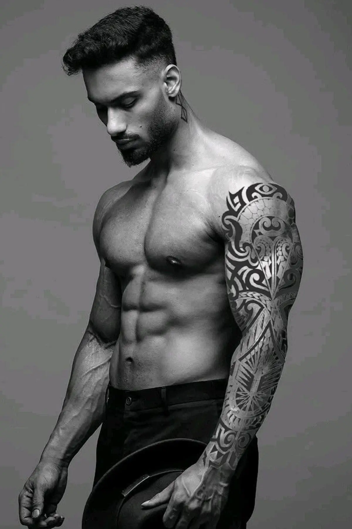 Tribal Figürlü 12 Saat Sonra Kararan Geçici Kol Dövme Tattoo