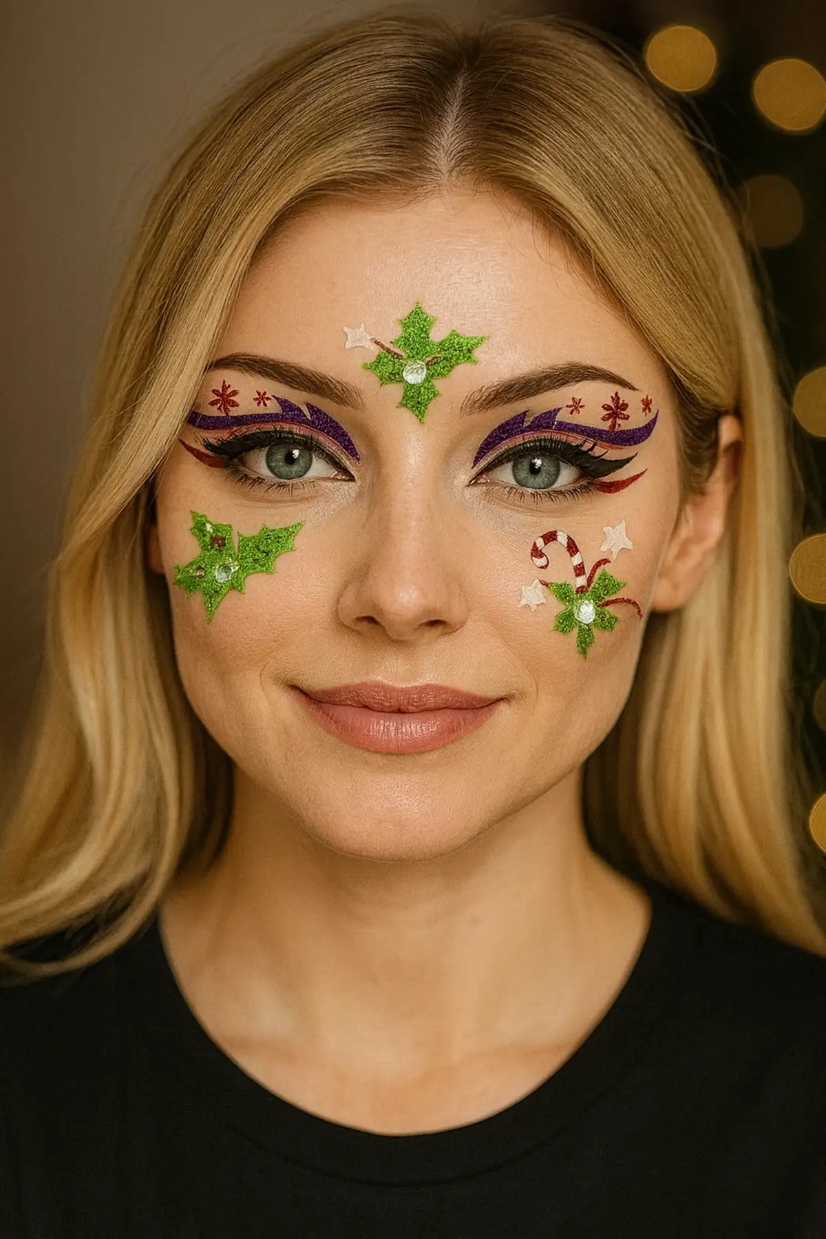 Yapışkanlı Yüz Dövme Tattoo