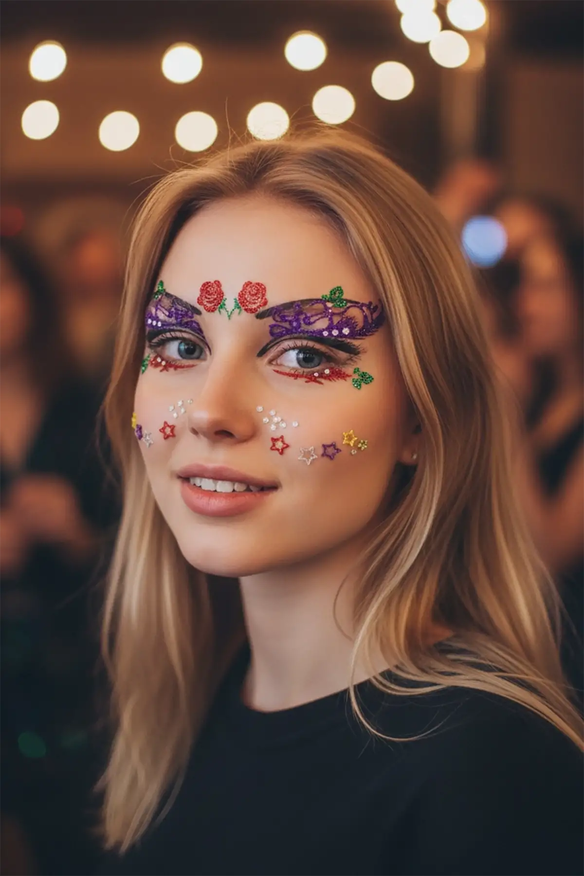 Yapışkanlı Yüz Dövme Tattoo