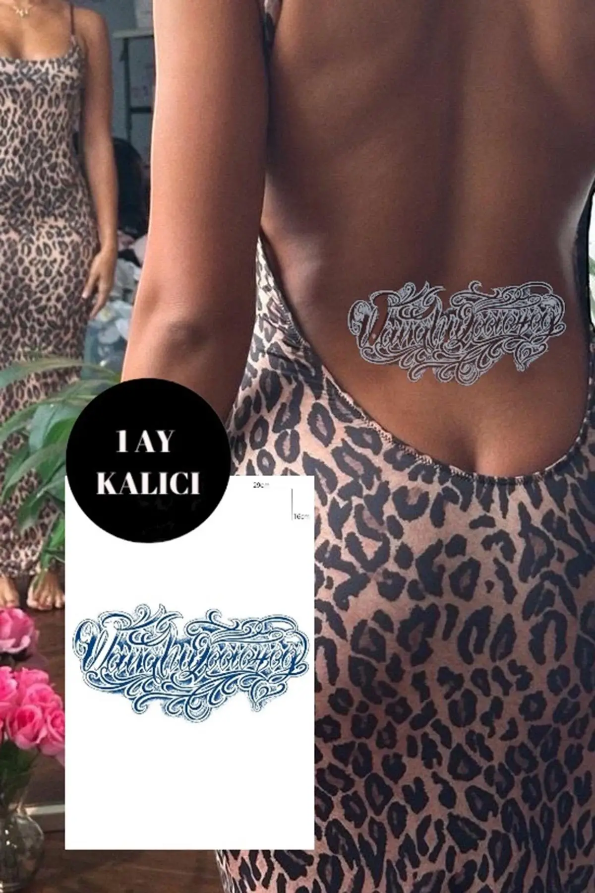 Yazı Detaylı 12 Saat Sonra Kararan Geçici Dövme Tattoo