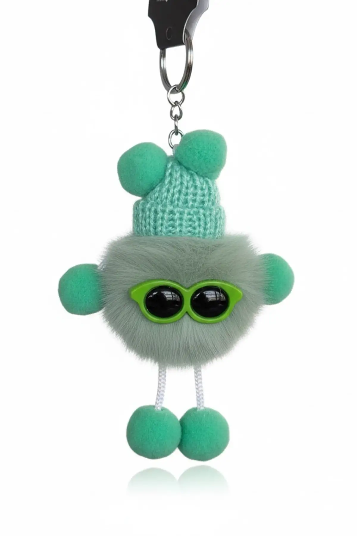 Yeşil Renk Peluş Detaylı Anahtarlık