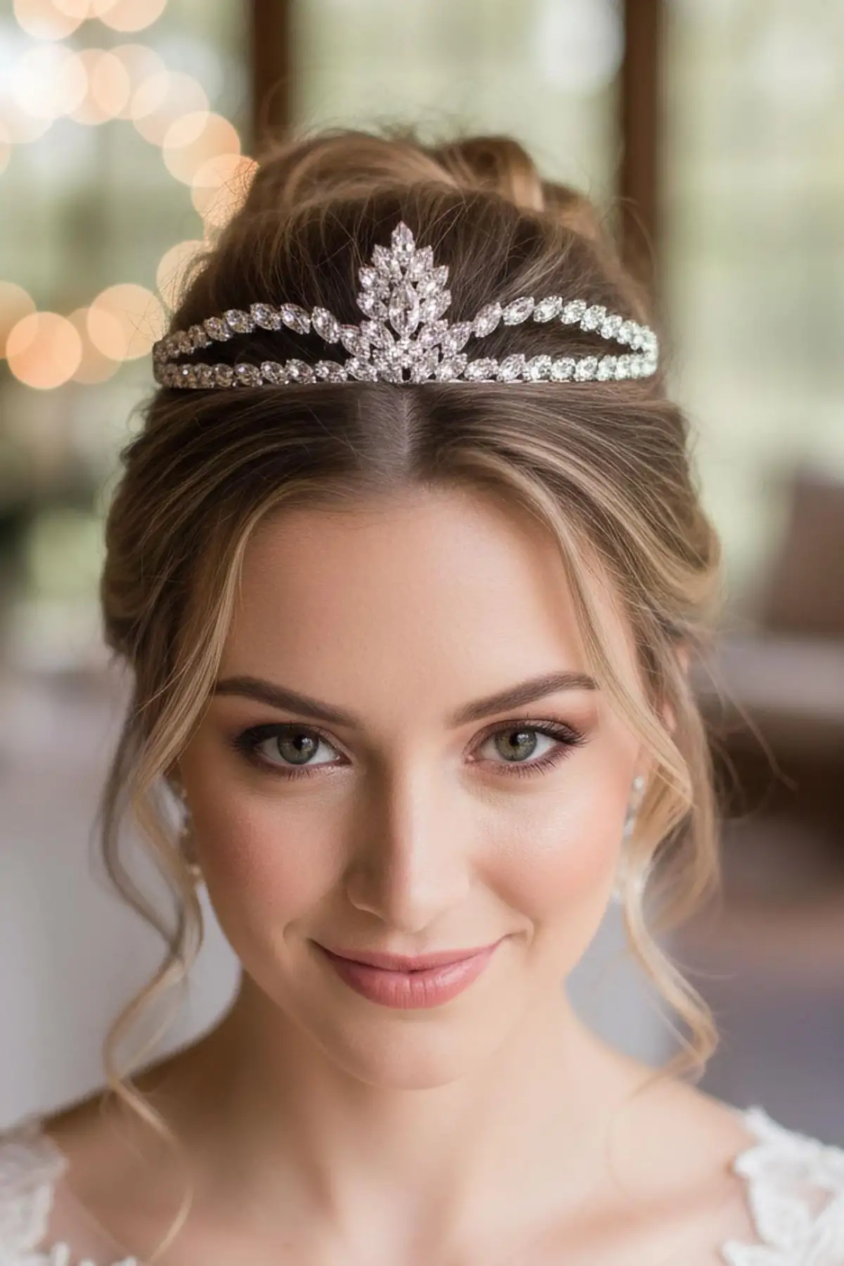 Zirkon Taşlı Gelin/Kına/Nişan/Söz Tasarım Taç