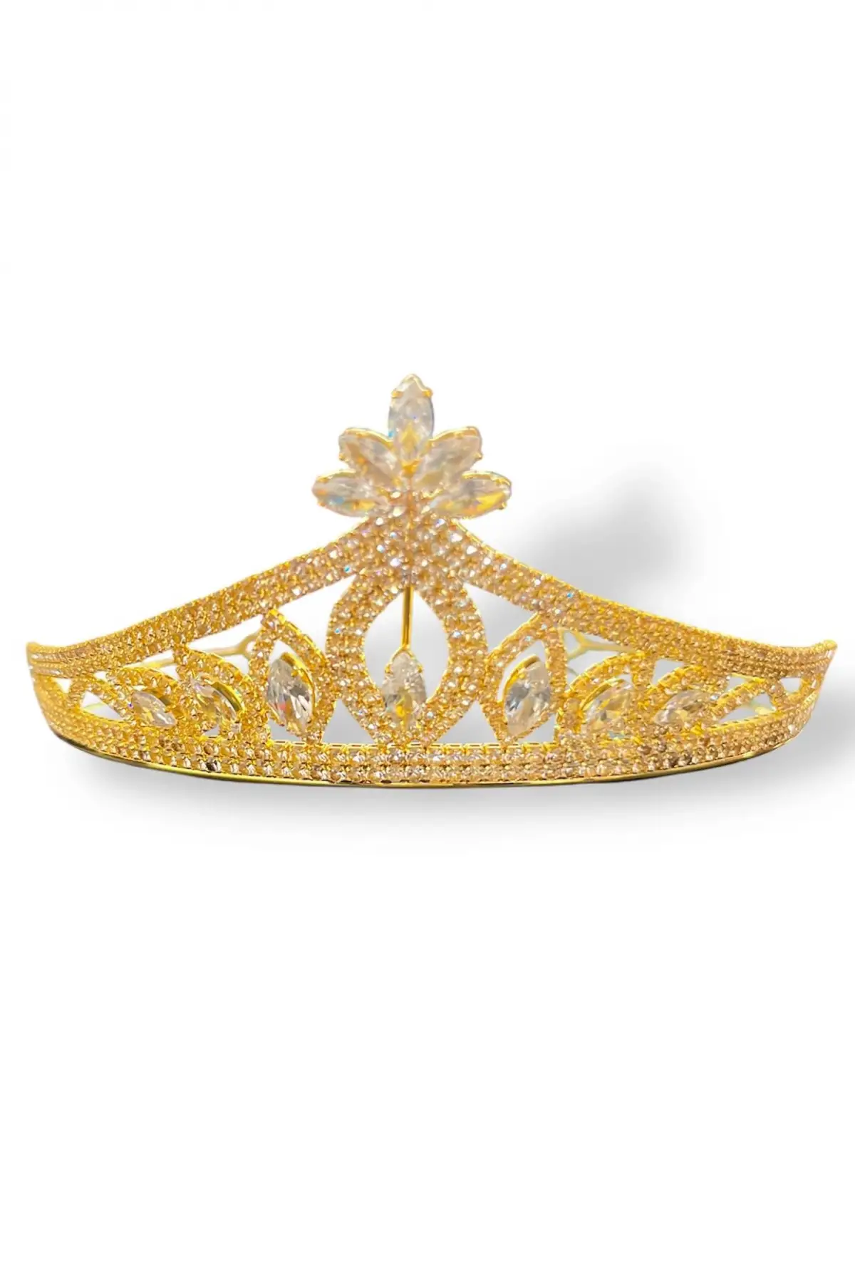 Zirkon Taşlı Gelin/Kına/Nişan/Söz Tasarım Taç