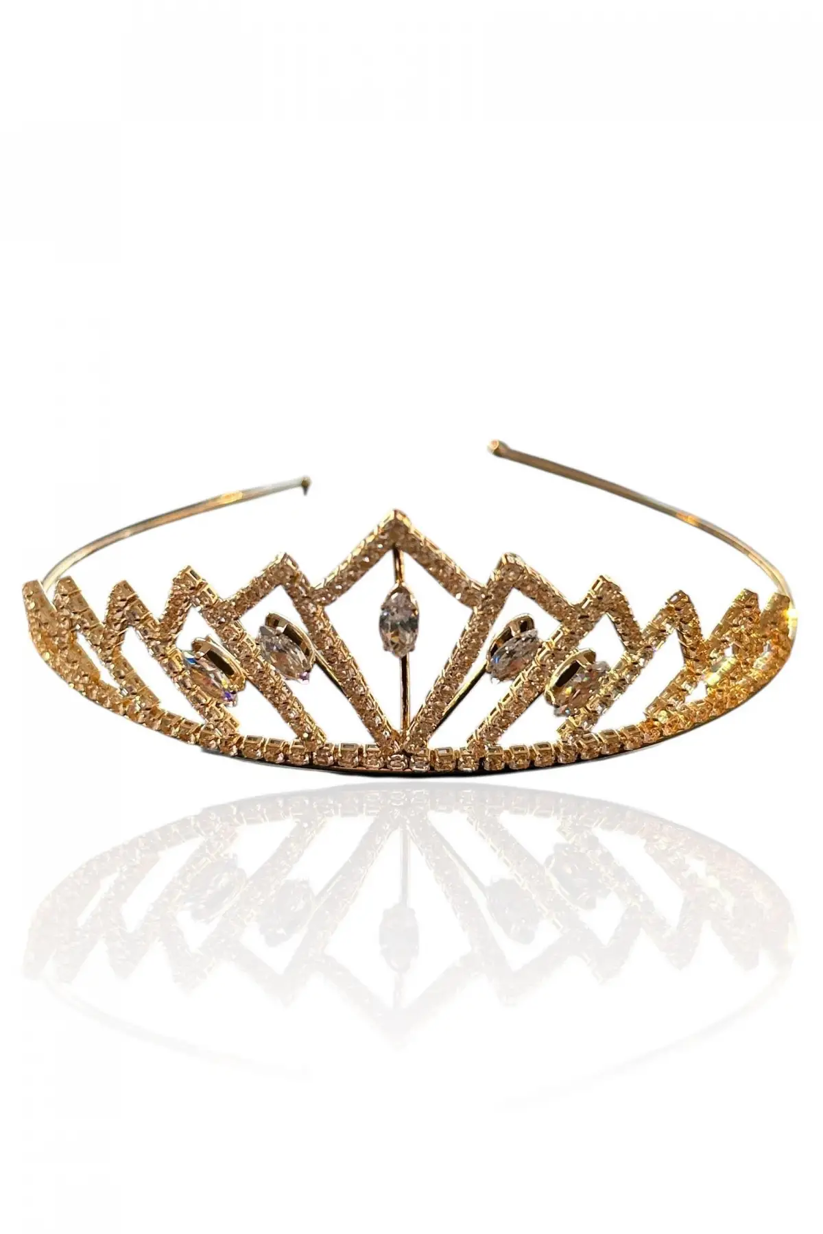Zirkon Taşlı Gelin/Kına/Nişan/Söz Tasarım Taç
