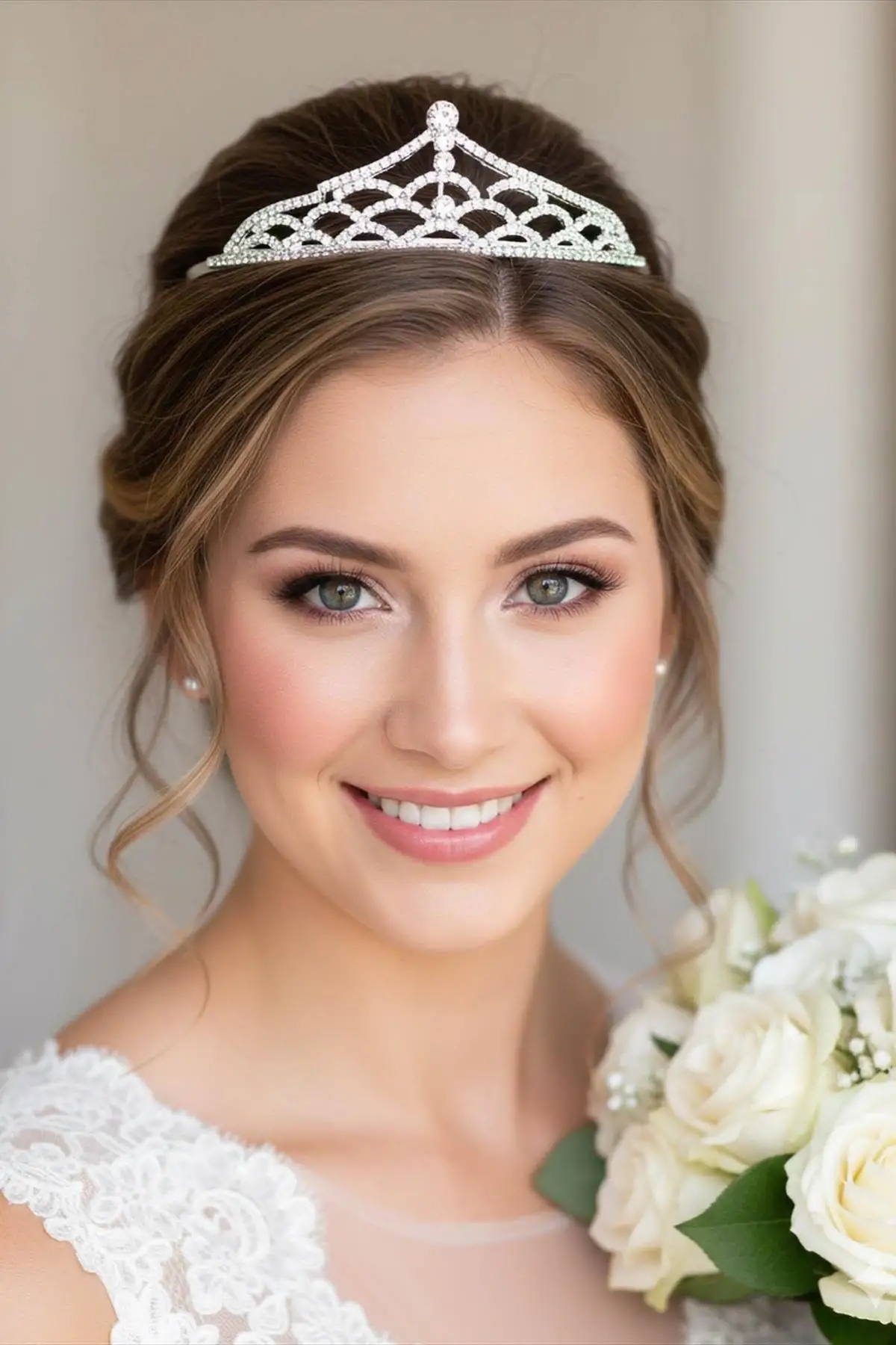 Zirkon Taşlı Gelin/Kına/Nişan/Söz Tasarım Taç