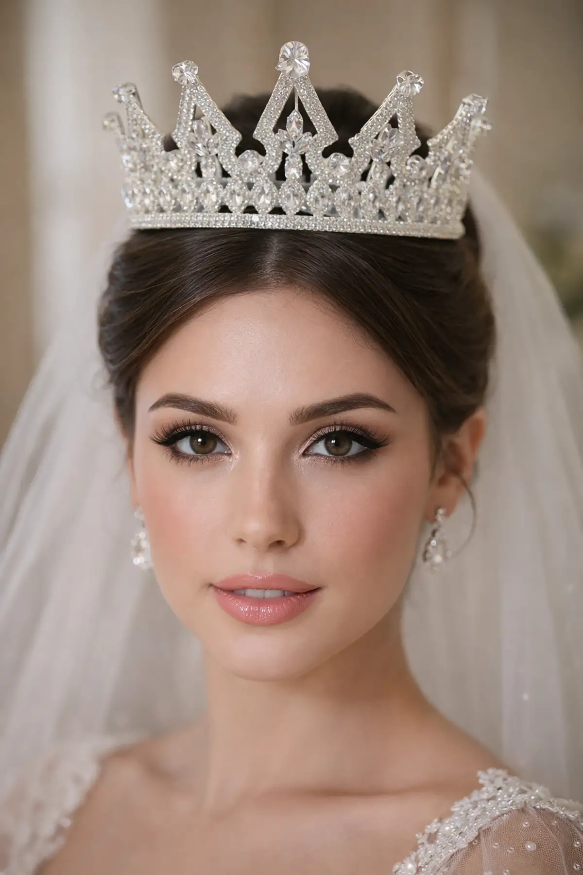 Zirkon Taşlı Gelin/Kına/Nişan/Söz Tasarım Taç