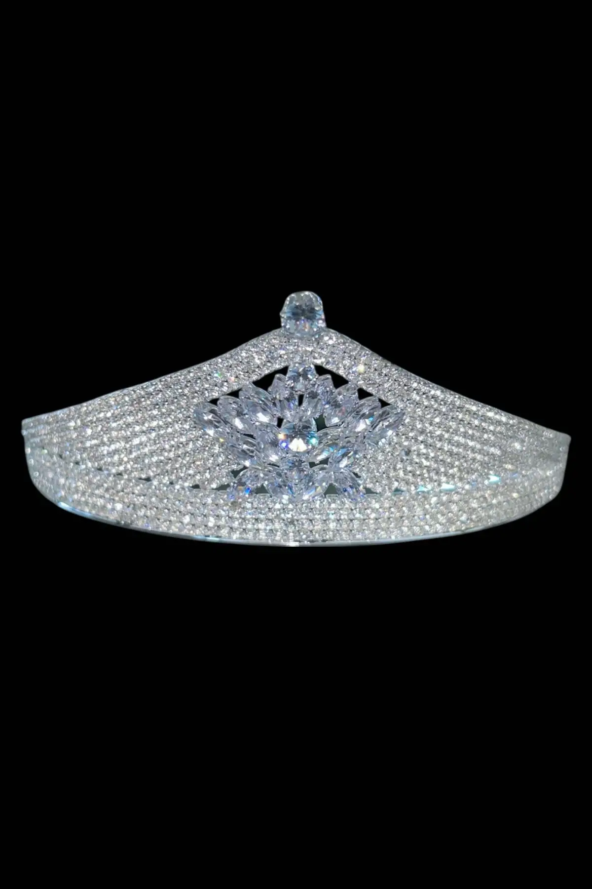 Zirkon Taşlı Gelin/Kına/Nişan/Söz Tasarım Taç