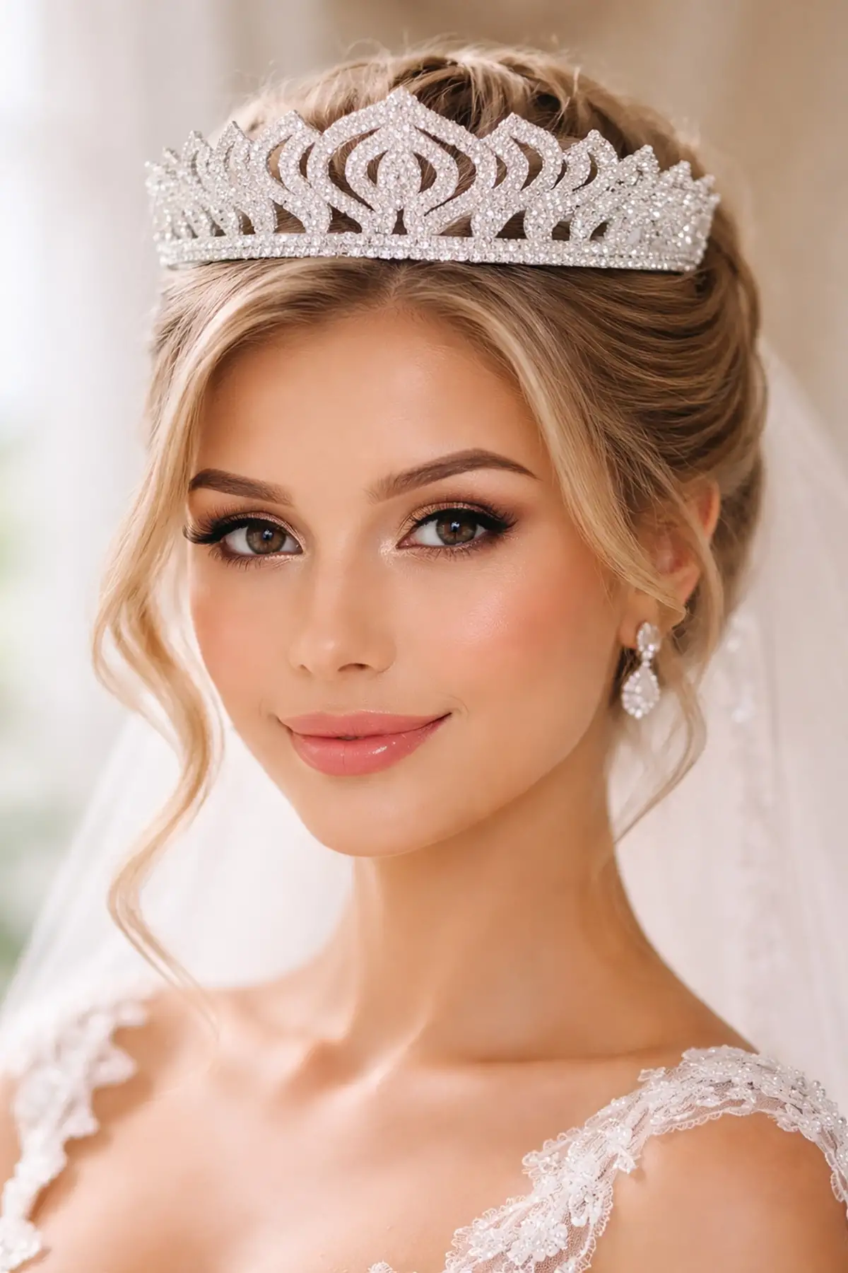 Zirkon Taşlı Gelin/Kına/Nişan/Söz Tasarım Taç