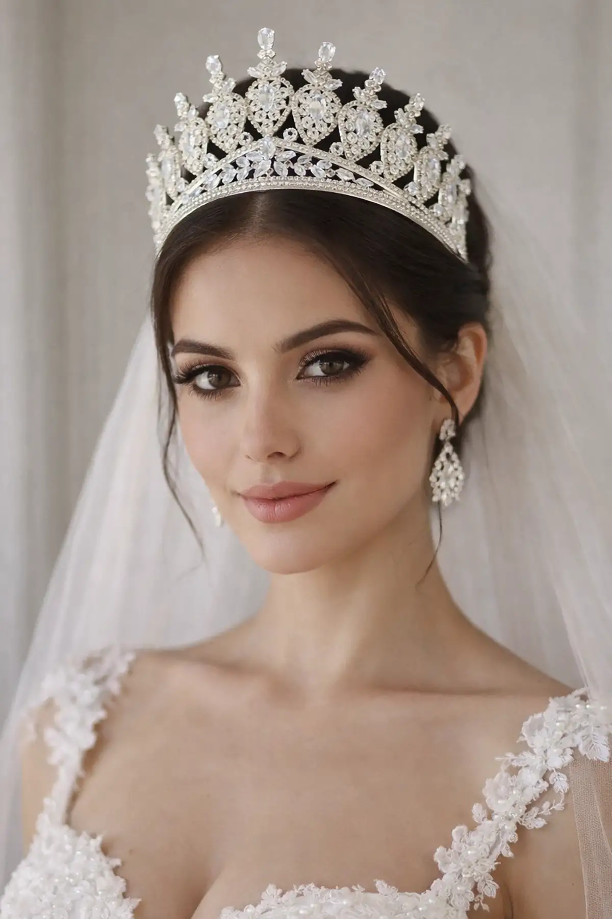 Zirkon Taşlı Gelin/Kına/Nişan/Söz Tasarım Taç