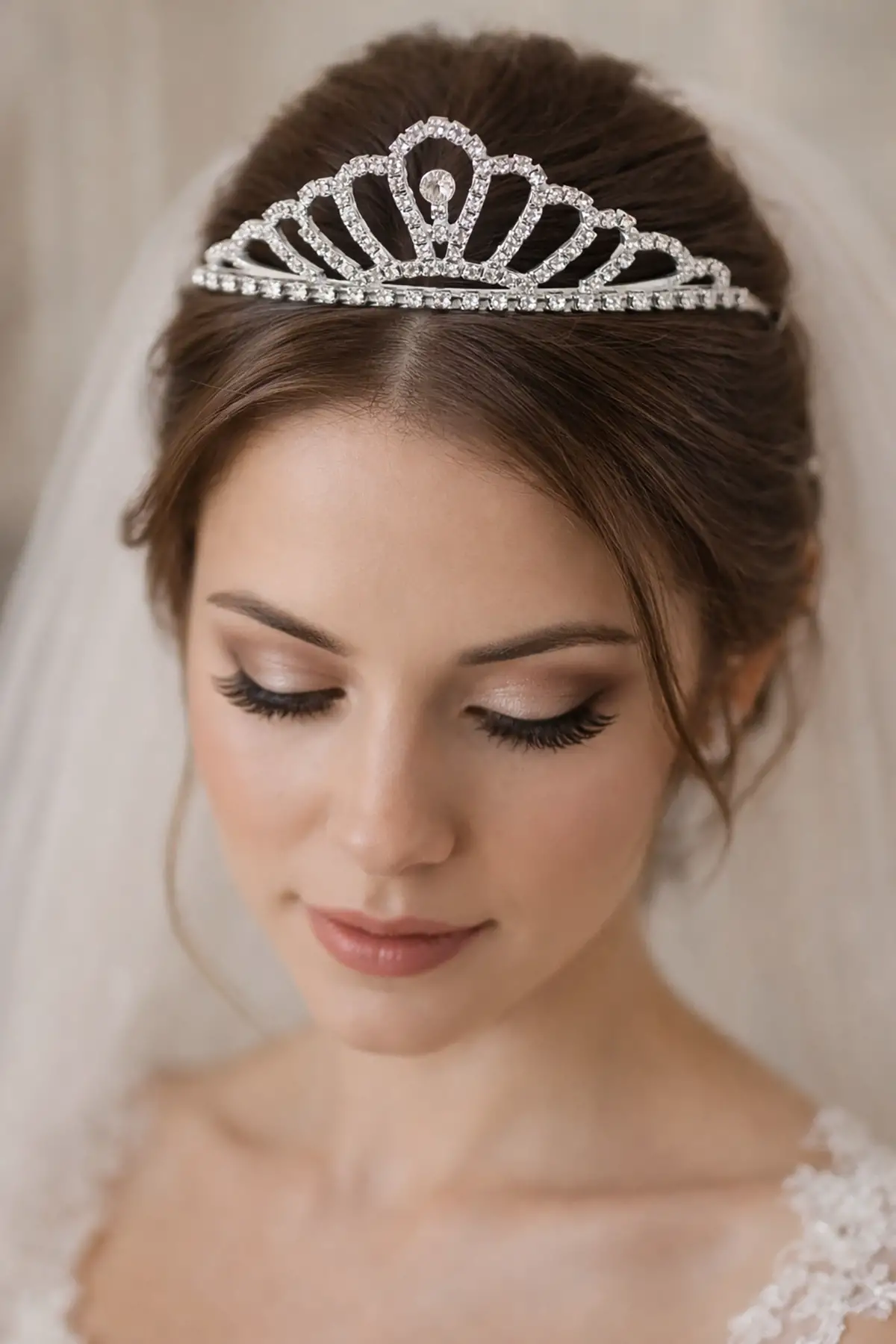 Zirkon Taşlı Gelin/Kına/Nişan/Söz Tasarım Taç