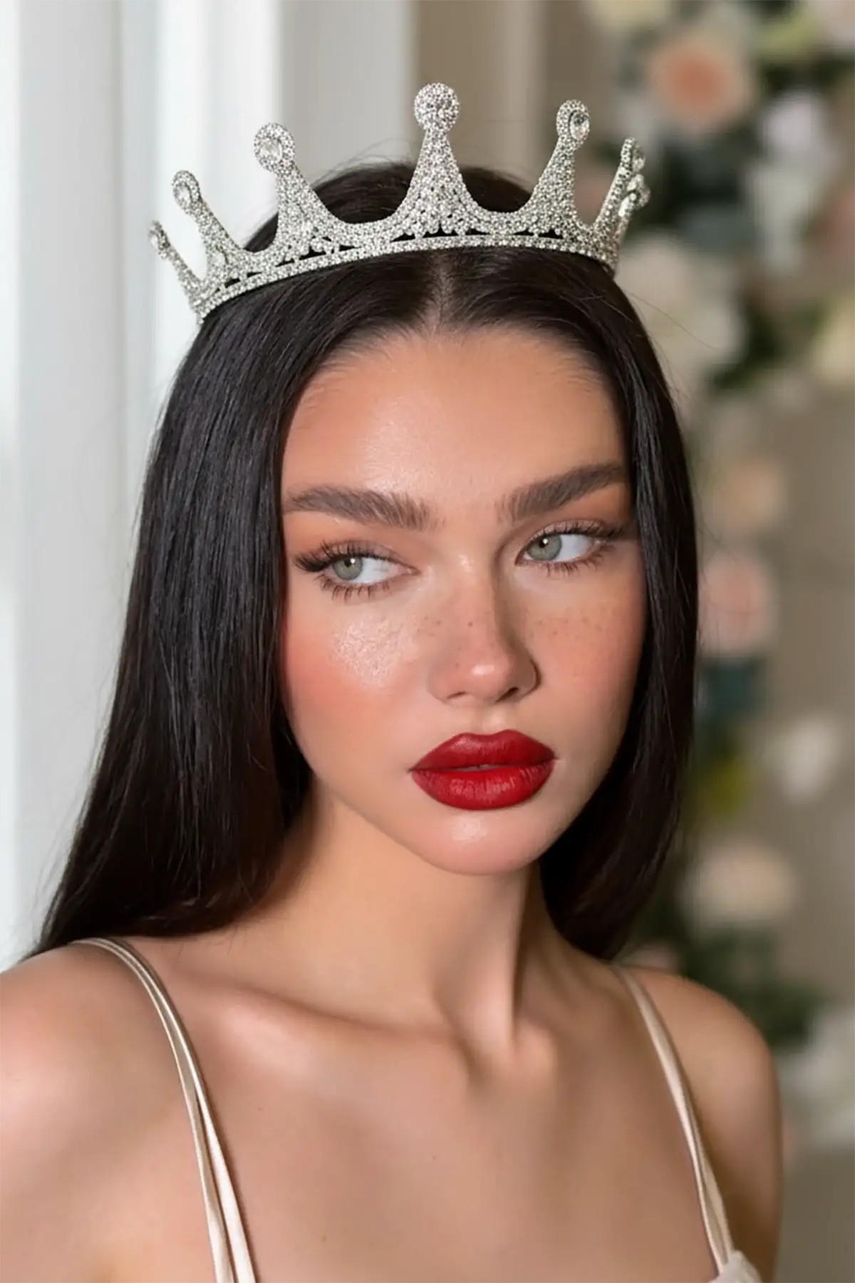 Zirkon Taşlı Gelin/Kına/Nişan/Söz Tasarım Taç