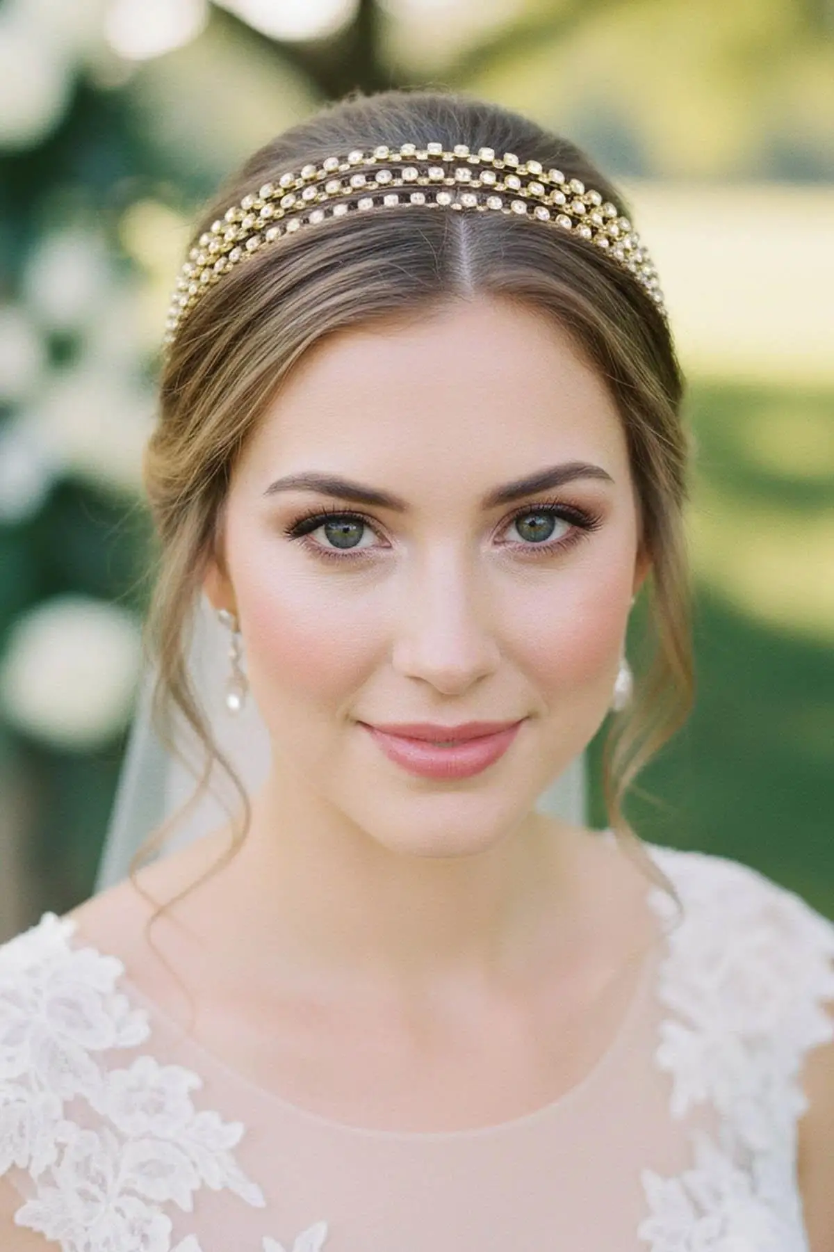 Zirkon Taşlı Gelin/Kına/Nişan/Söz Tasarım Taç