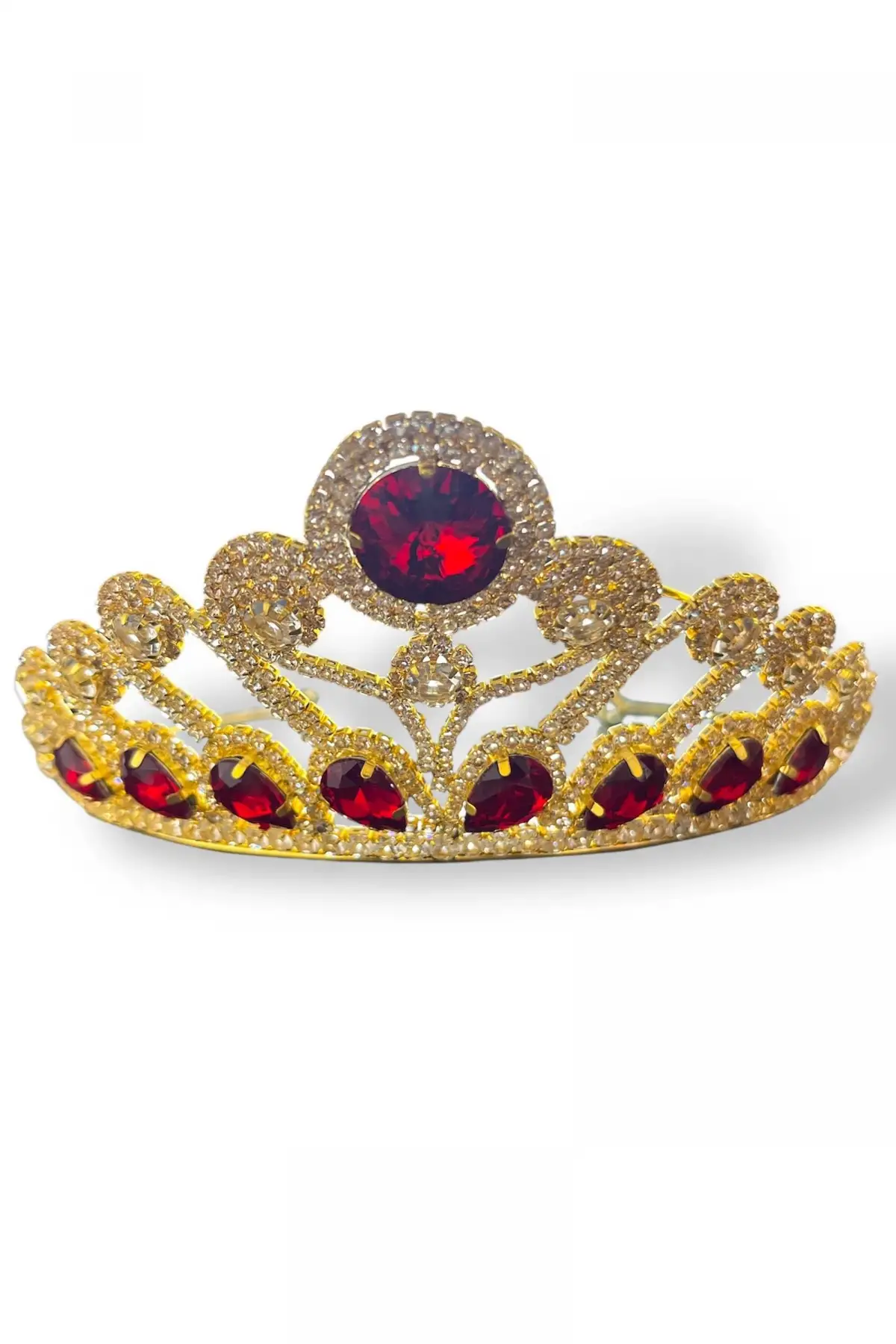 Zirkon Taşlı Gelin/Kına/Nişan/Söz Tasarım Taç