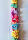 10lu Karışık Renk Ayıcık Figürlü Lastik Toka Set
