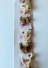 10lu Karışık Renk Ayıcık Figürlü Lastik Toka Set