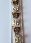 10lu Karışık Renk Kelebek Figürlü Lastik  Toka Set