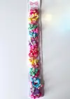 10lu Karışık Renk Kelebek Figürlü Lastik Toka Set