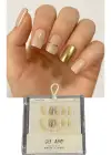 10lu Karışık Renk Takma Tırnak Set (Yapıştırıcılı)
