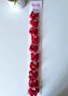 10lu Kırmızı Renk Uğur Böceği Figürlü Lastik Toka Set