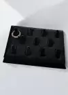 11li Siyah Renk Takı / Yüzük Organizeri