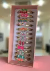 12li Altın Renk Karışık Figürlü Çocuk Bileklik Set