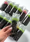 12li Baykuş Figürlü Siyah Renk Perma Lastik Toka Set