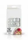 12li Beyaz Renk Takma Tırnak Set (Yapıştırıcılı)